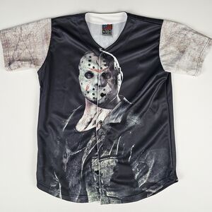 Men's Graphic Black and White Jersey Shirt